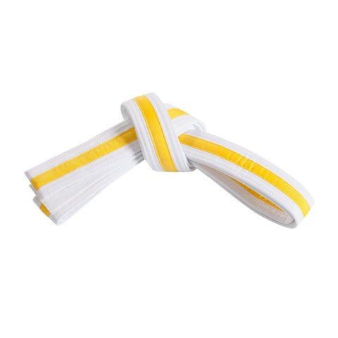 Double Wrap Striped White Belt Double Wrap Striped White Belt
