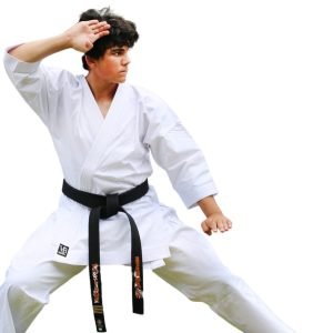 STRETCH COTTON MEN'S KARATE UNIFORM BLEACHED -12-OZ